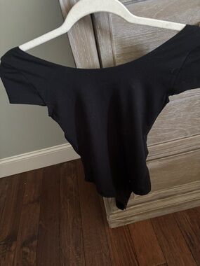 American Eagle Black Ballet Style Bodysuit